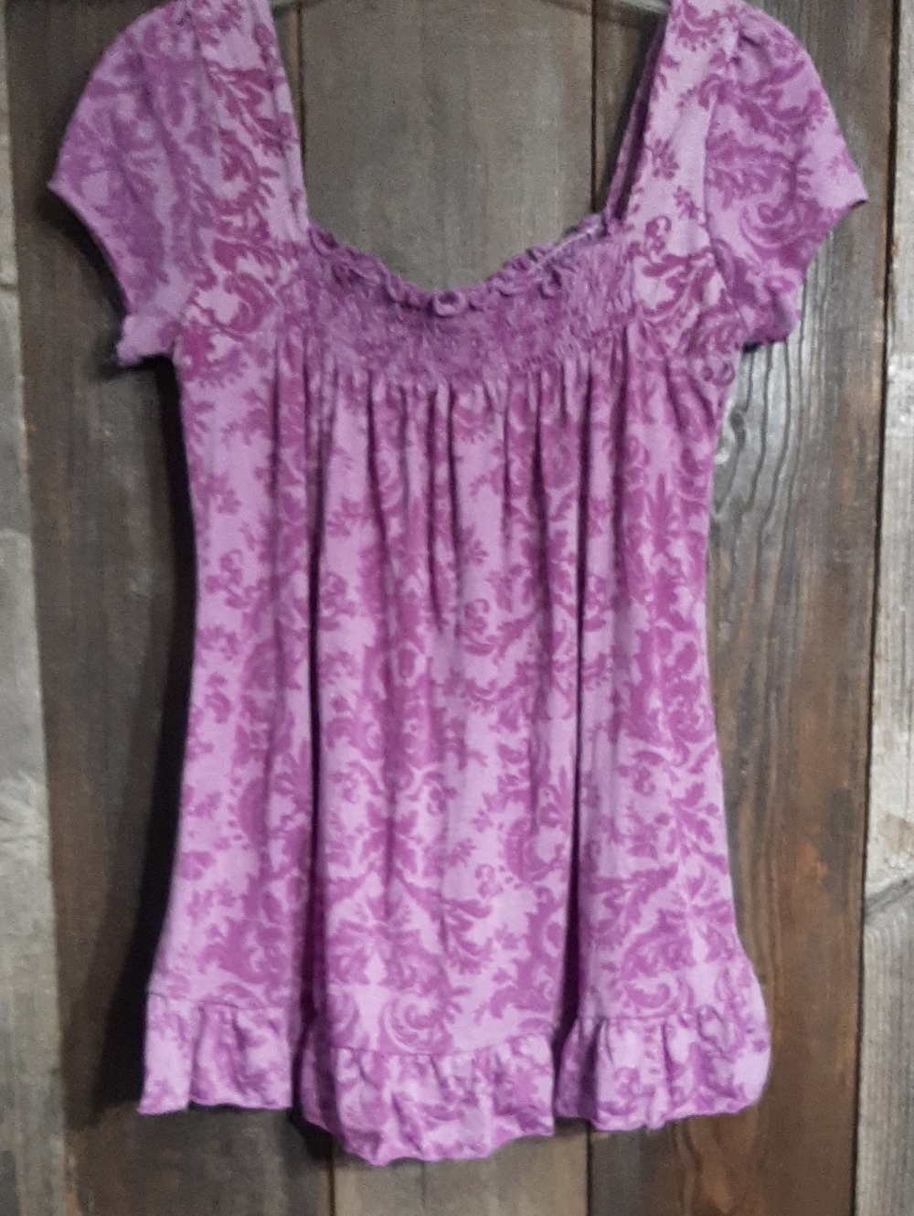 Daytrip Purple Floral-Print Top